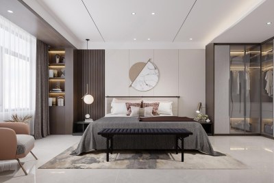 现代卧室3D模型下载